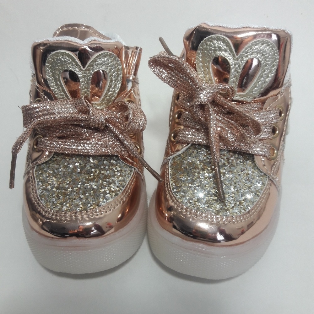 Baby Toddler Gold Led Light Up Shoes